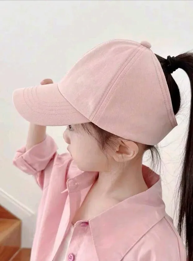 Gorra para niña color rosada