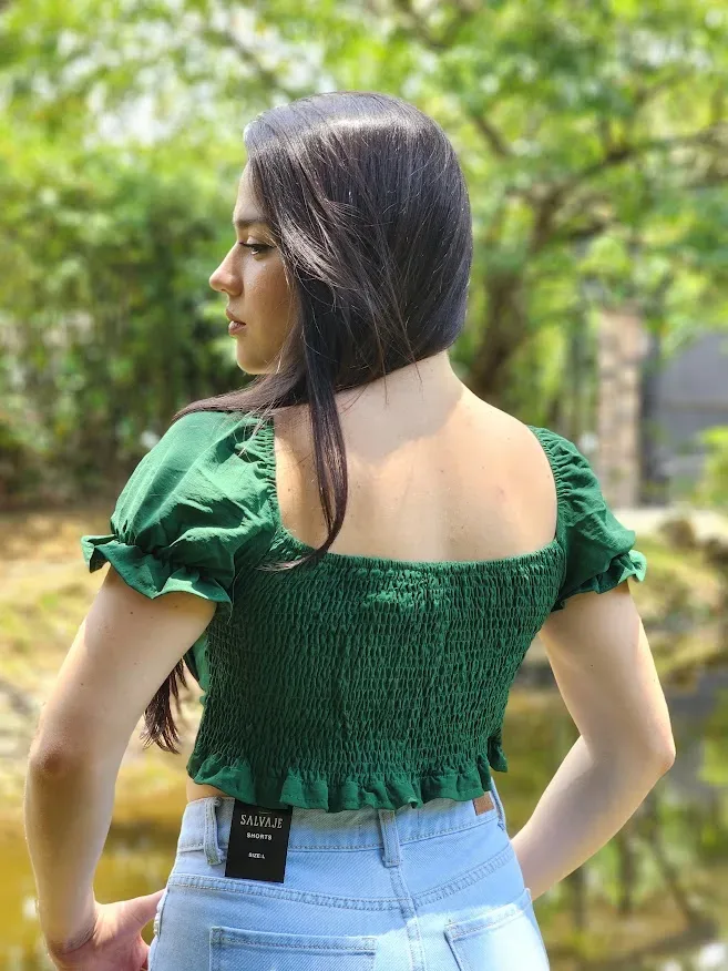 Crop Top para dama Cocoa Blue