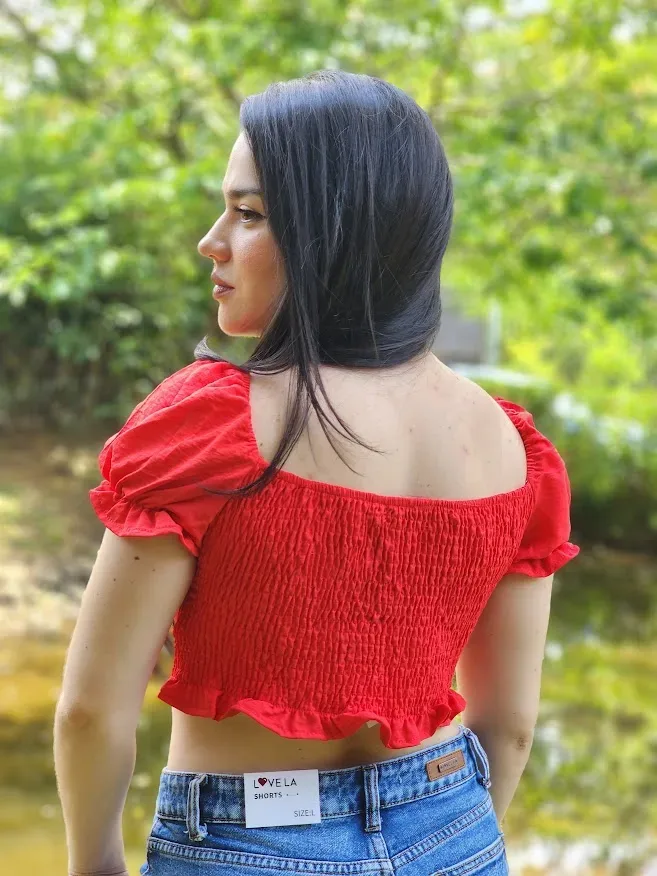 Crop Top para dama Cocoa Blue