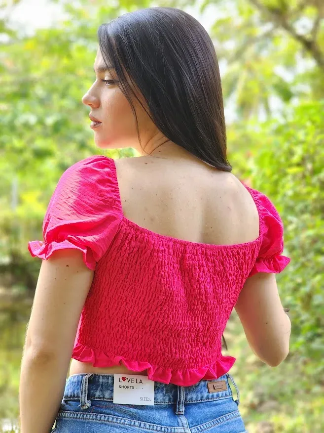 Crop Top para dama Cocoa Blue