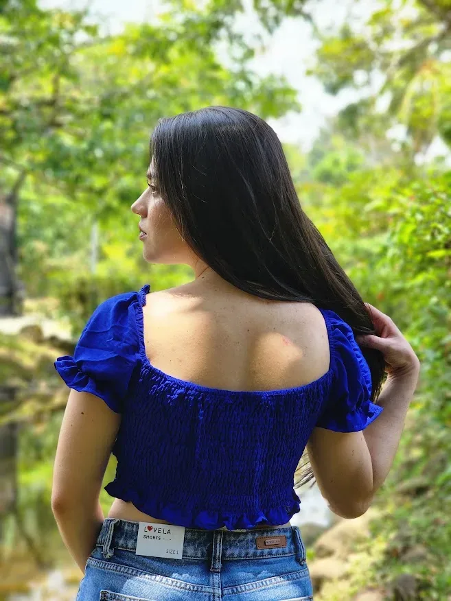 Crop Top para dama Cocoa Blue