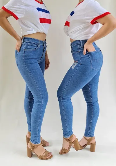 Jeans para dama Levi´s Mile High Super Skinny 0152 color azul