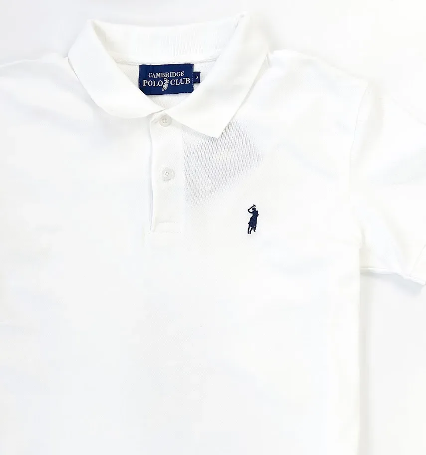 Camiseta Cambridge Polo Club para caballero color blanco