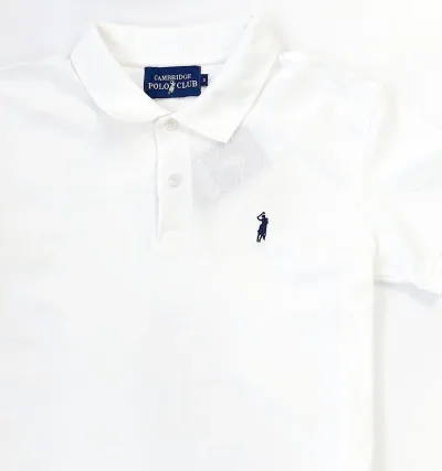 Camiseta Cambridge Polo Club para caballero color blanco