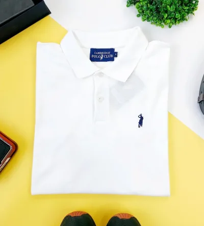 Camiseta Cambridge Polo Club para caballero color blanco