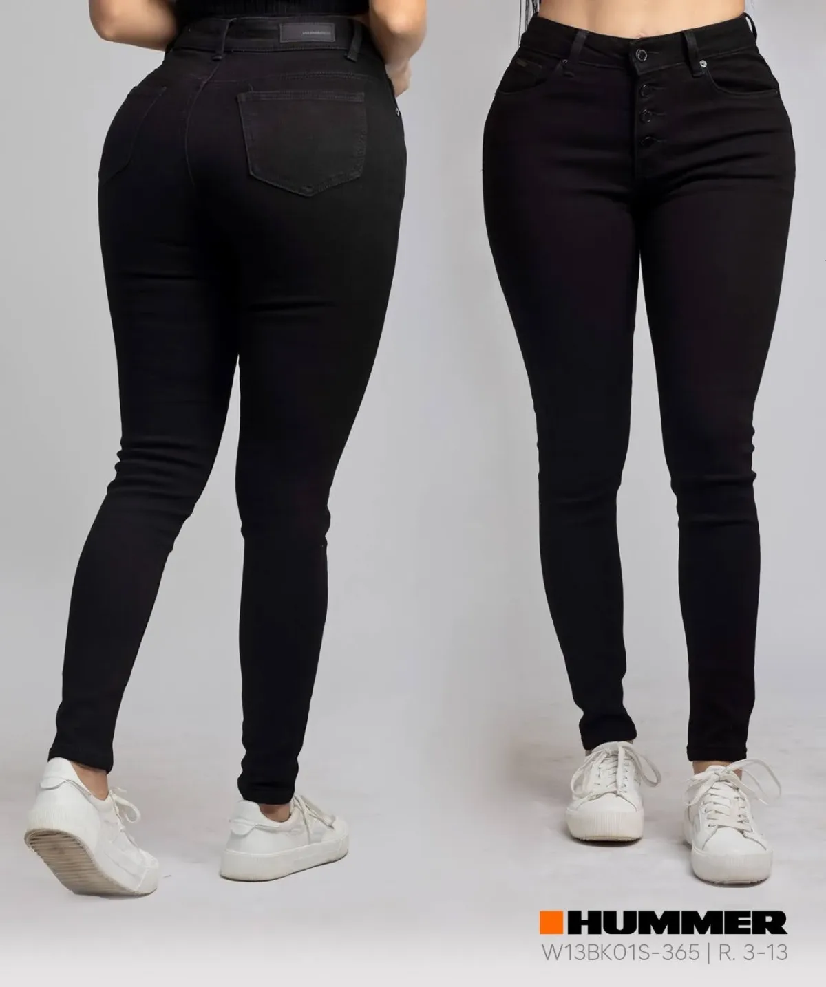 Jeans Hummer para dama  color negro WS13BK01S-365
