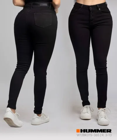 Jeans Hummer para dama  color negro WS13BK01S-365