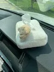 Caja para pañuelo con diseño de oso