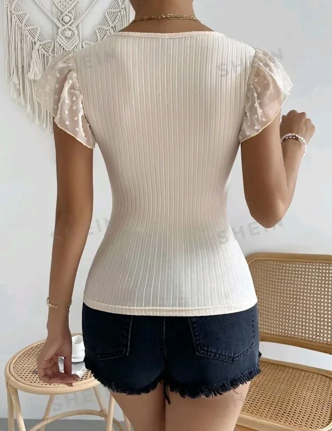 Blusa para dama color blanco hueso