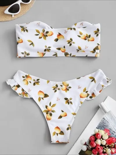 Vestido de baño para dama color blanco