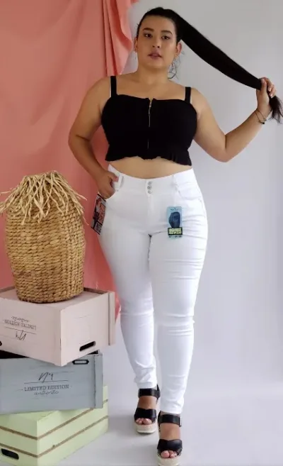 Pantalón Wax Jean para dama color blanco