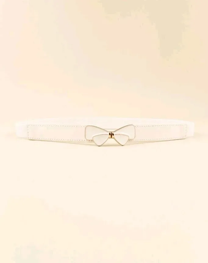 Cinturón para dama blanco