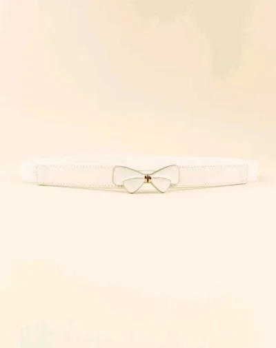 Cinturón para dama blanco