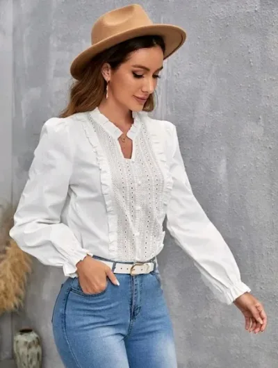 Blusa para dama color blanco