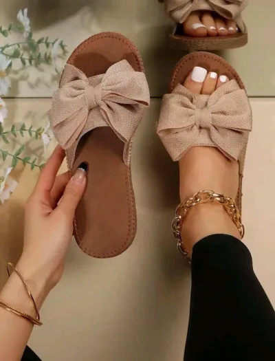 Sandalias para dama color Albaricoque
