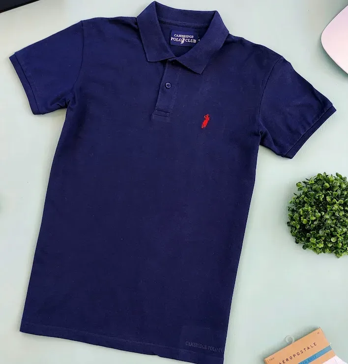 Camiseta Cambrige Polo Club para Caballero color azul oscuro