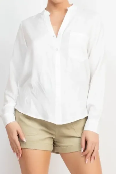 Blusa manga larga para Dama color Blanco.