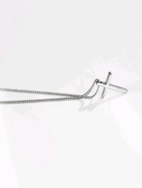 Collar para dama color plateado