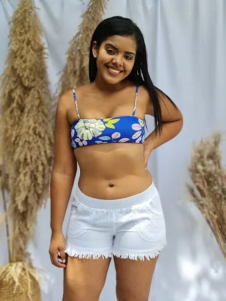 Short Cotton Natural para dama