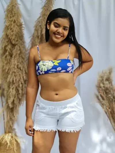 Short Cotton Natural para dama