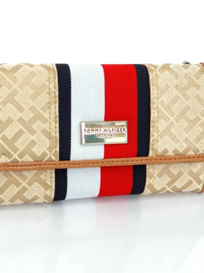 Cartera Tommy Hilfiger para Dama color beige