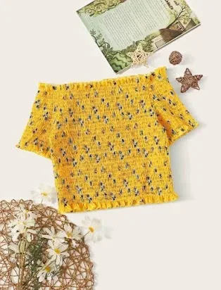 Blusa para niña color amarillo