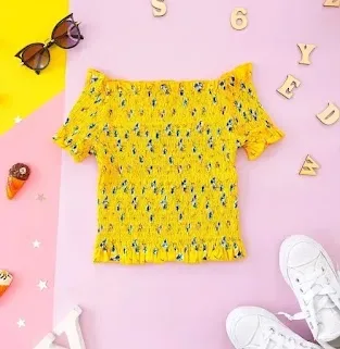 Blusa para niña color amarillo