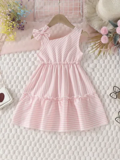 Vestido para niña de rayas