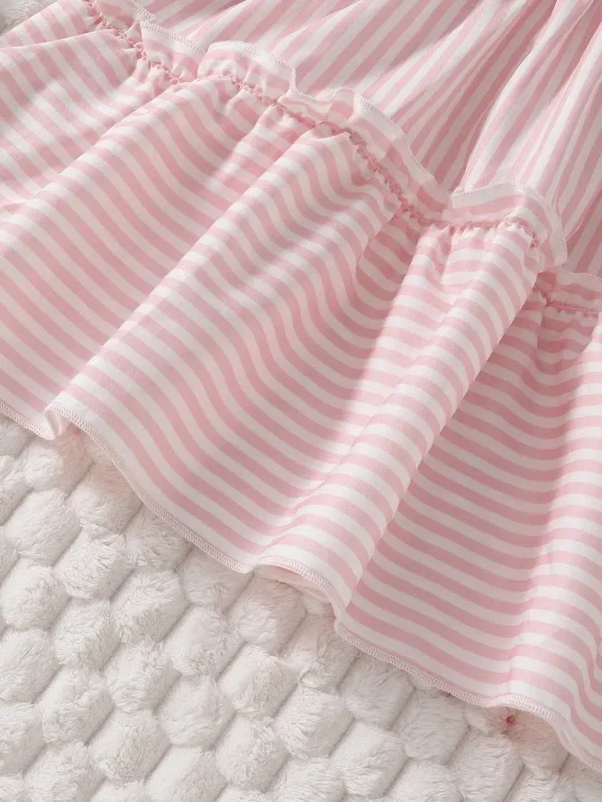 Vestido para niña de rayas