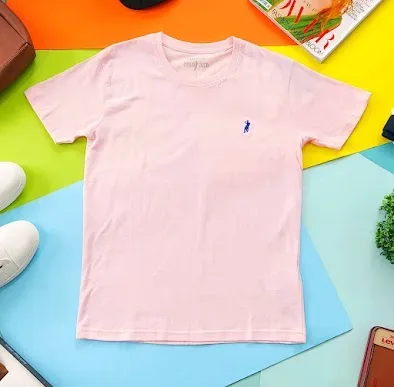 Camiseta Cambridge Polo Club para caballero color rosa