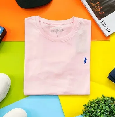 Camiseta Cambridge Polo Club para caballero color rosa