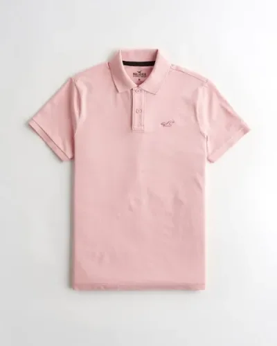Camiseta Hollister para caballero color rosado