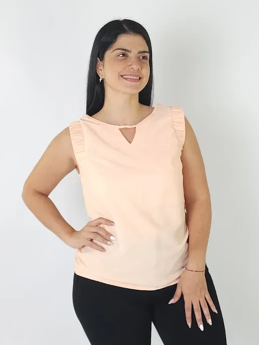 Blusa para dama color papaya