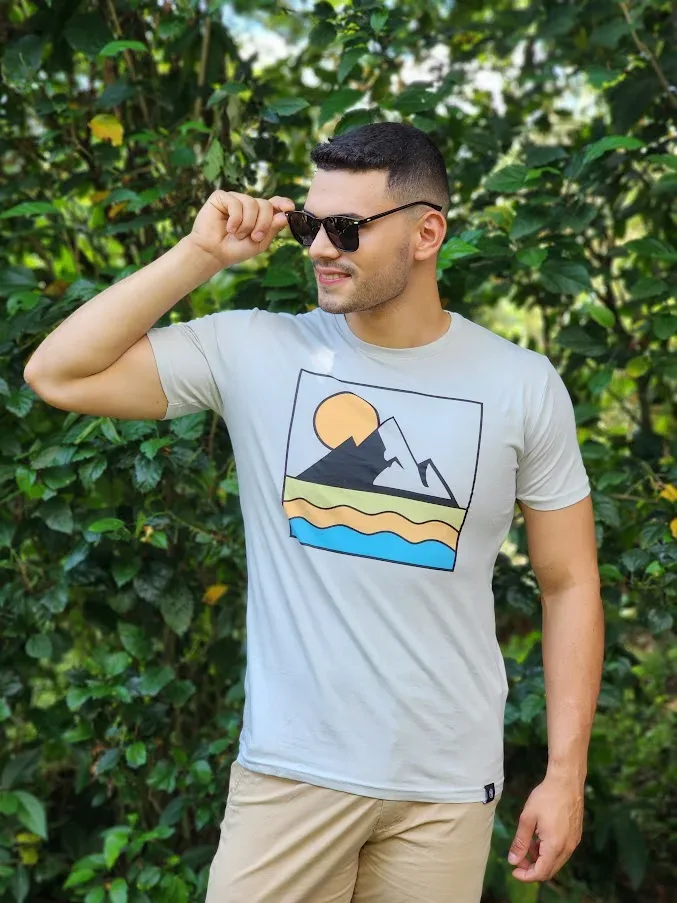Camiseta para caballero Estivaneli color gris