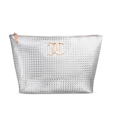 Cosmetiquera Juicy couture color plateada