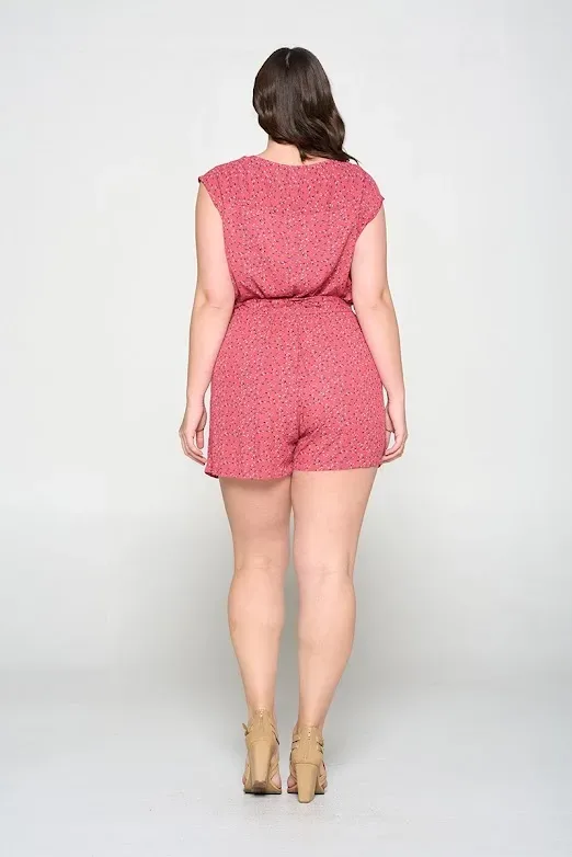 Enterizo Wild Jasmine para dama color rosado con estampado floral 4649