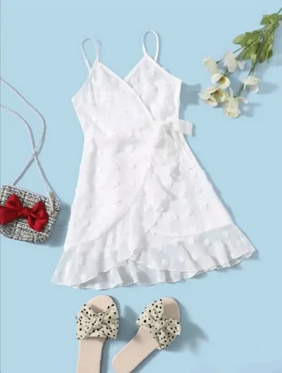 Vestido para niña color blanco