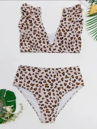 Vestido de baño para dama diseño animal print