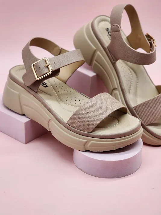 Sandalias Sabata para dama loren-2502 TAUPE