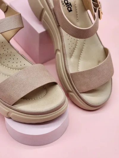 Sandalias Sabata para dama loren-2502 TAUPE