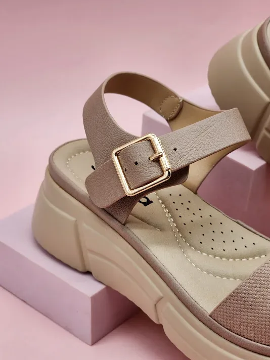 Sandalias Sabata para dama loren-2502 TAUPE