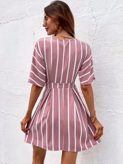 Vestido para dama diseño a rayas