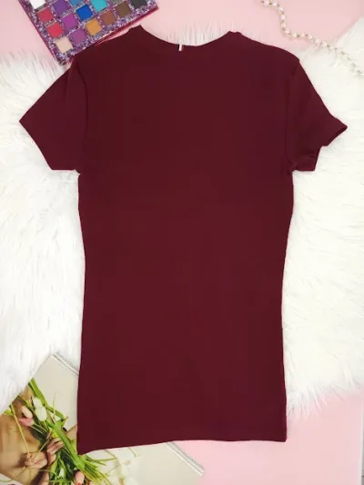 Camiseta Tommy Hilfiger para dama color vino