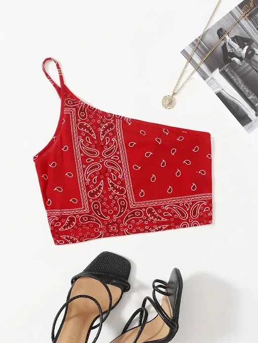 Top para dama color rojo