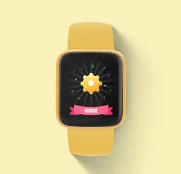 Reloj Inteligente color Amarrillo.