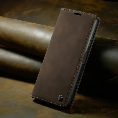 Funda para celular color café oscuro