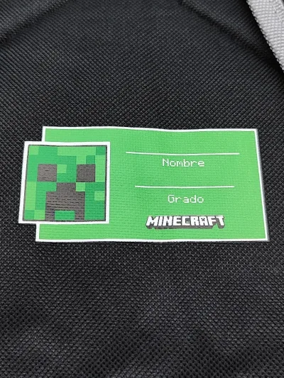 Salveque Minecraft color Negro