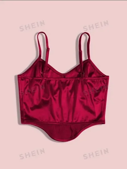 Crop top para dama color vino