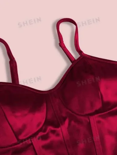 Crop top para dama color vino