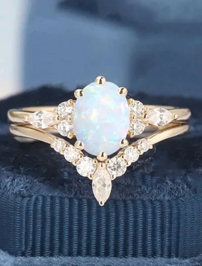 Set de anillos para dama de fantasía